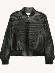 Lady Gaga 2025 Concert Black Leather Jacket