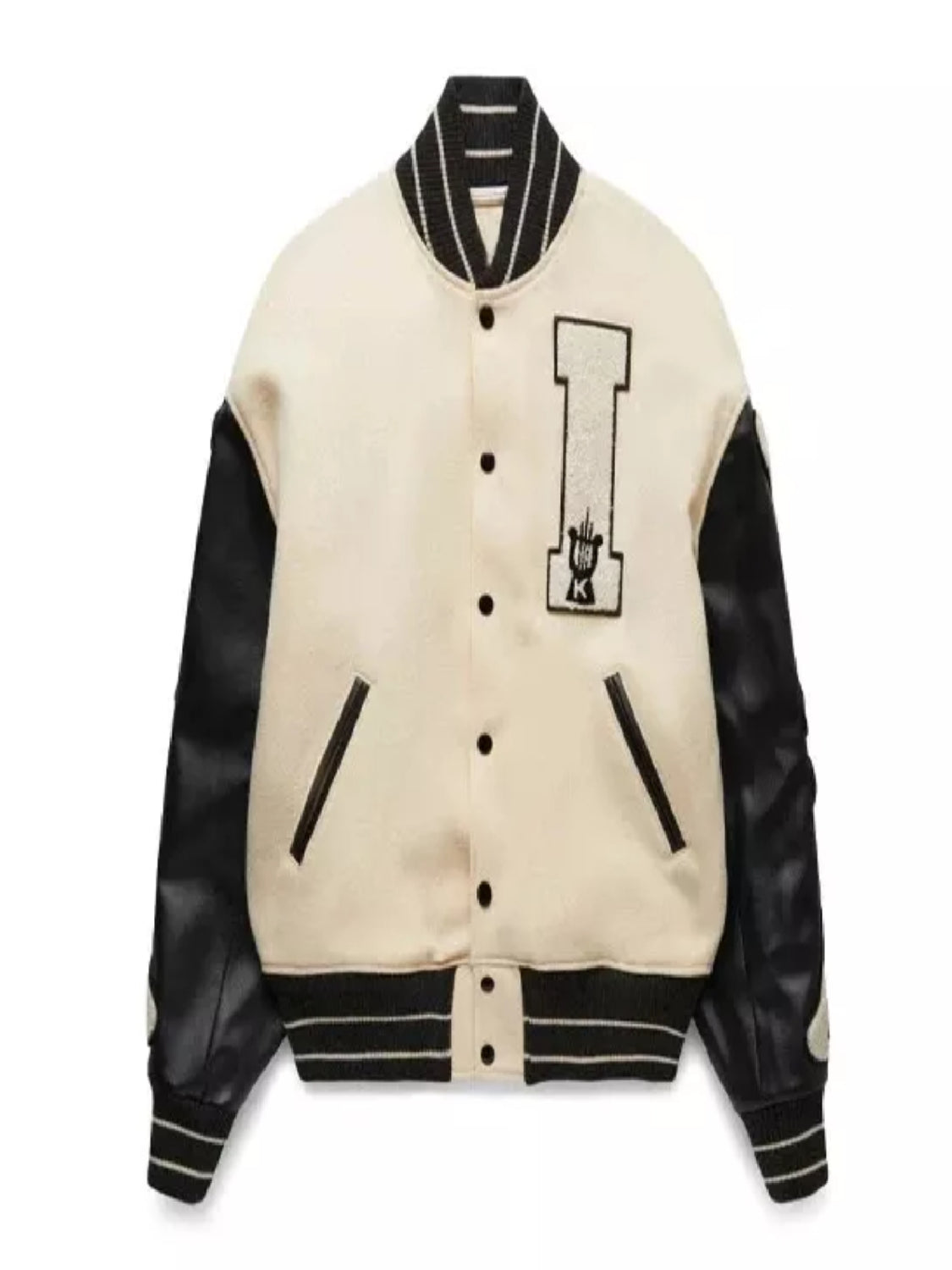 Lee Sang-Yi Bloodhounds Black And White Varsity Jacket