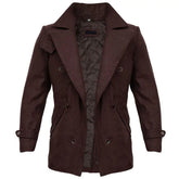 Loki Season 2 Tom Hiddleston Brown Wool Pea Coat