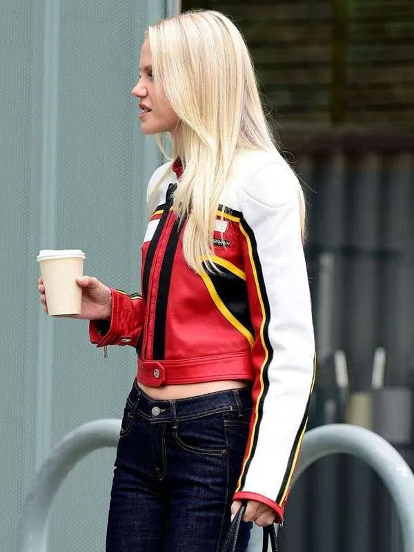 Laura Abla Los Angeles 2026 Moto Leather Jacket
