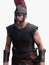 The Odyssey 2026 Matt Damon Black Leather Vest