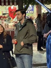 Matthew Daddario A Bills Love Story 2025 Green Hooded Jacket