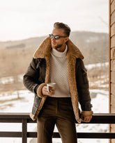 Men's B3 Flying Aviator Shearling Leather Jacket