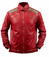 Michael Jackson Beat It Red Leather Jacket