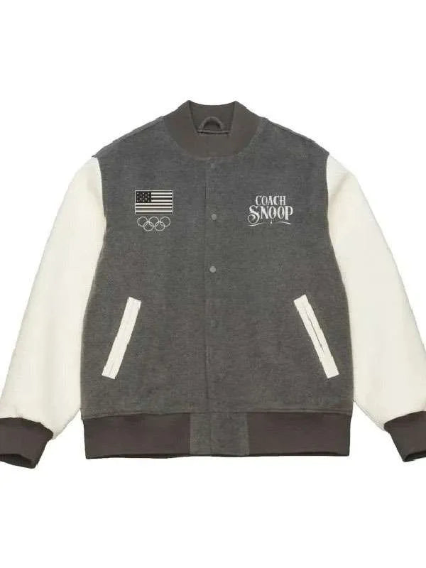 Olympic 2026 Team USA Coach Snoop Varsity Jacket