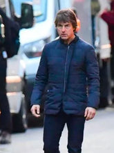Mission Impossible 8 Tom Cruise Blue Puffer Jacket
