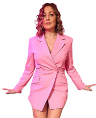 Molly McGlynn Fitting In 2024 Pink Blazer