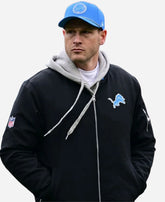 NFL Dtroit lions Ben Johnson Nike Black Bomber Jacket