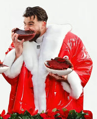 Travis Kelce Santa Red Coat