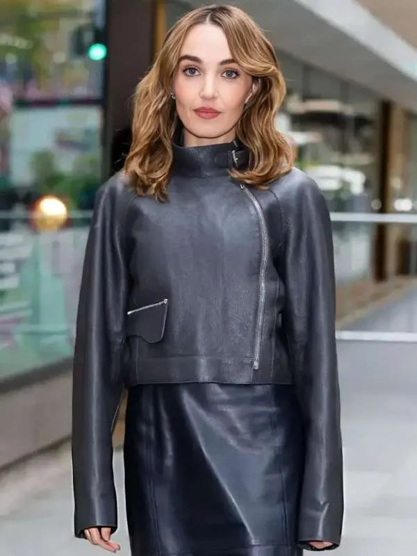 NYC 2025 Chloe Fineman Leather Jacket