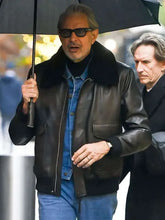NYC 2025 Jeff Goldblum Shearling Leather Jacket