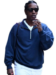 NYC 2026 ASAP Rocky Blue Sweatshirt