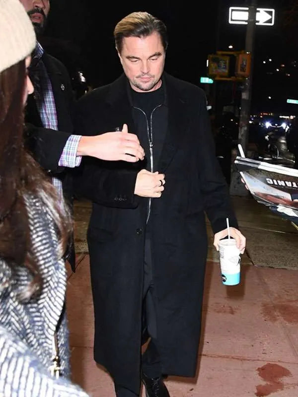 NYC 2026 Leonardo DiCaprio Black Coat