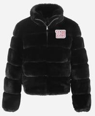 New York Giants Cuce Black Fur Puffer Jacket