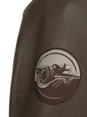 Call Of Duty WWII Mens Brown Leather Jacket