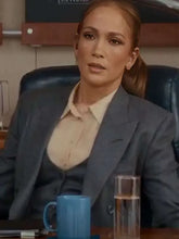 Office Romance 2026 Jennifer Lopez Grey Blazer