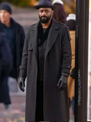 Play Dirty 2025 LaKeith Stanfield Black Trench Coat