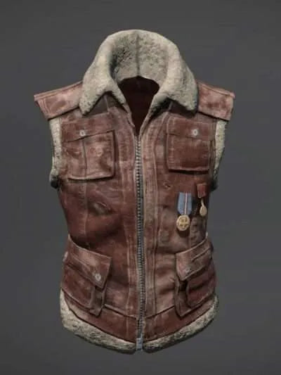 PlayerUnknown’s Battlegrounds Suede Shearling Leather Vest