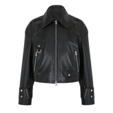 Rachel Leather Jacket Black