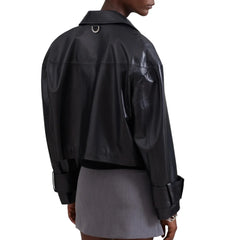 Rachel Leather Jacket Black