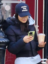 Rachel Zegler NYC 2025 Black Puffer Jacket