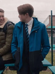 Kit Connor Heartstopper Blue Hooded Jacket