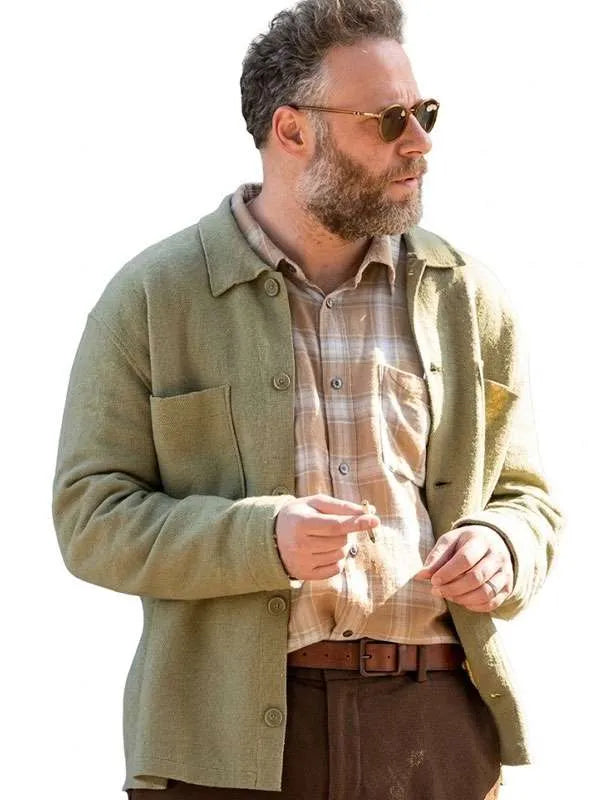 Seth Rogen The Invite 2026 Green Jacket