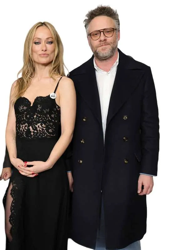 The Invite 2026 Seth Rogen Black Wool Coat