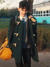 Joe Locke Heartstopper Green Wool Coat