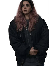 Evil Dead Burn 2026 Souheila Yacoub Black Bomber Jacket