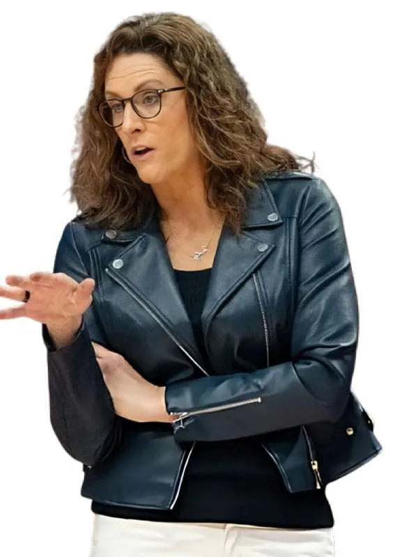 Stephanie White 2026 Black Leather Jacket