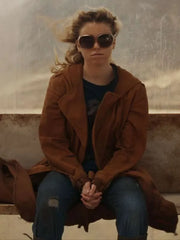 Milly Alcock Supergirl Brown Trench Coat