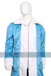 Handmade Blue Santa Christmas Velvet Coat