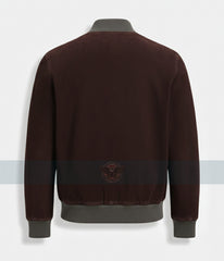 Chris Pratt New York Comic Con 2025 Suede Bomber Jacket