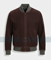 Chris Pratt New York Comic Con 2025 Suede Bomber Jacket