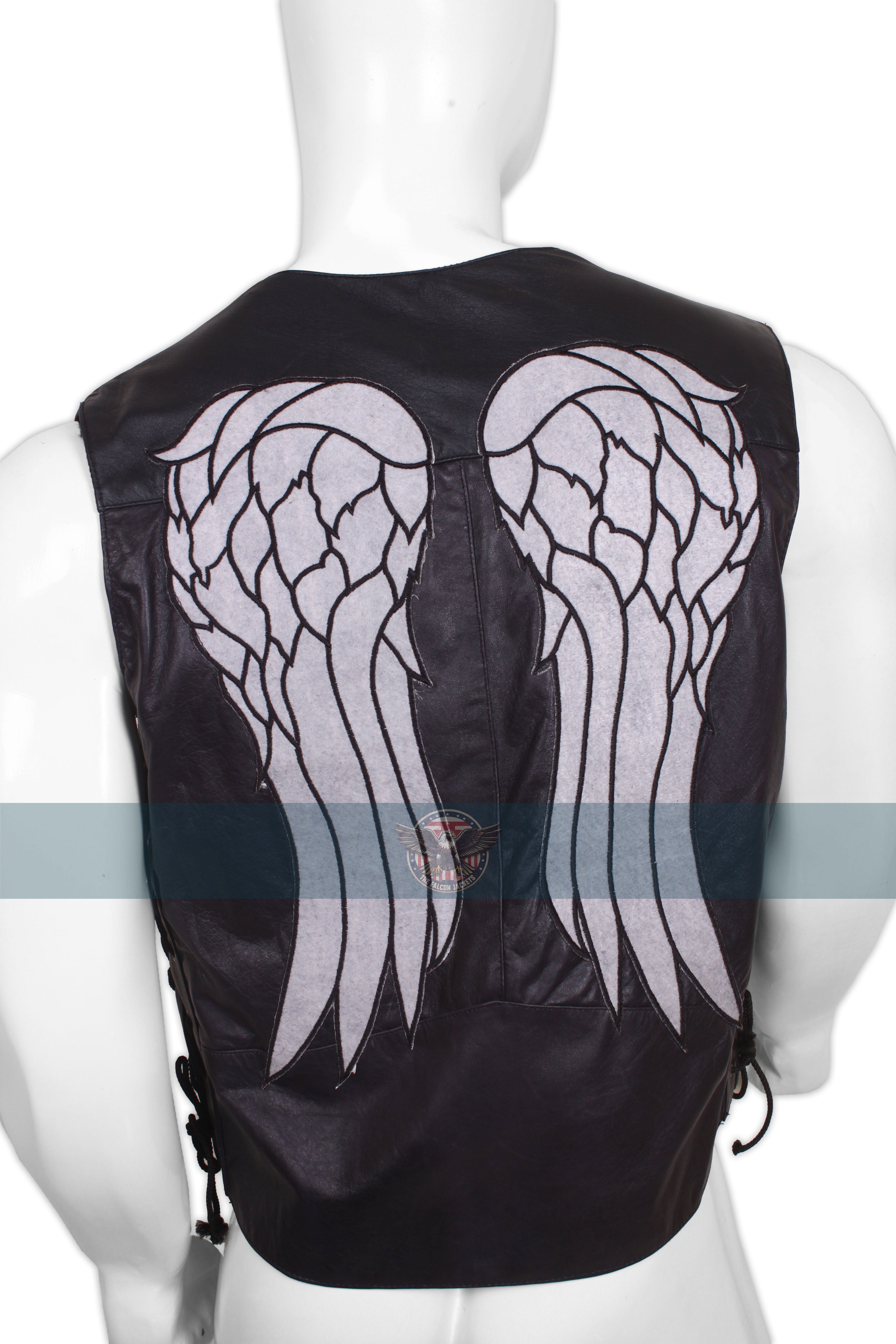 The Walking Dead Inspired Leather Angel Wings Vest
