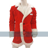 Handmade Red Santa Claus Lapel Collar Velvet Blazer