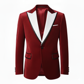 Handmade Red Velvet Santa Claus Blazer