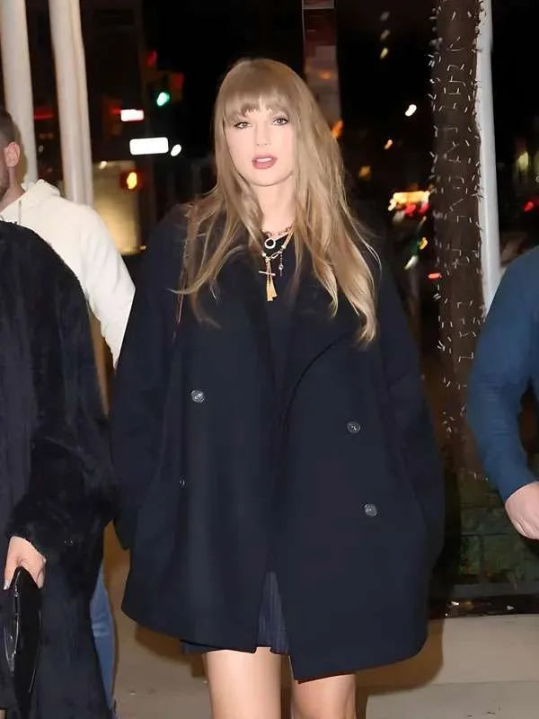 Taylor Swift NYC 2025 Black Winter Coat