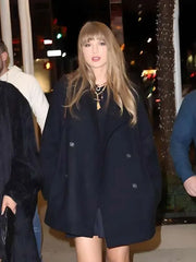 Taylor Swift NYC 2025 Black Winter Coat