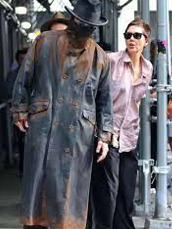 Christian Bale The Bride Black Leather Coat