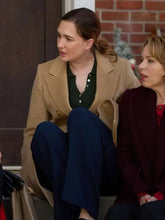 Katherine Barrell The Christmas Baby 2025 Brown Coat