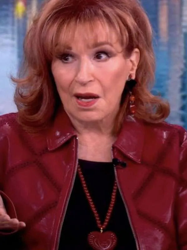 The View 2026 Joy Behar Red Leather Jacket