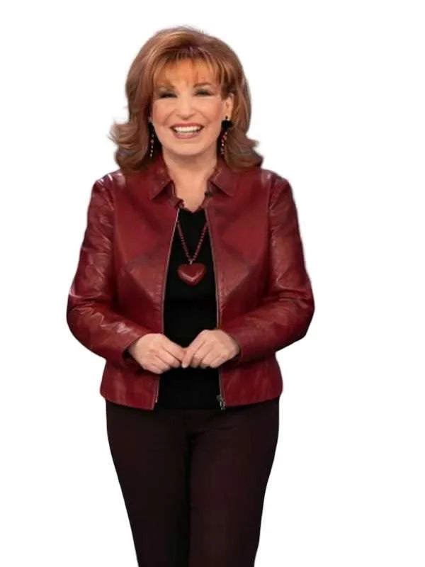 The View 2026 Joy Behar Red Leather Jacket