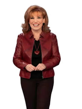 The View 2026 Joy Behar Red Leather Jacket