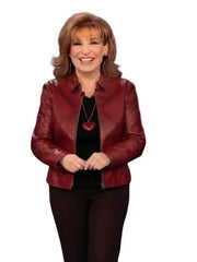 The View 2026 Joy Behar Red Leather Jacket