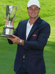 Viktor Hovland 2026 Navy Blue Blazer