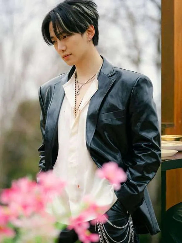 Lee Jun-ho Typhoon Family 2025 Leather Blazer