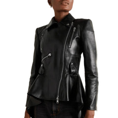 Peplum Jacket in Black