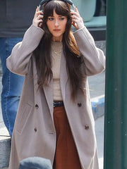 Dakota Johnson Verity 2026 Trench Wool Coat